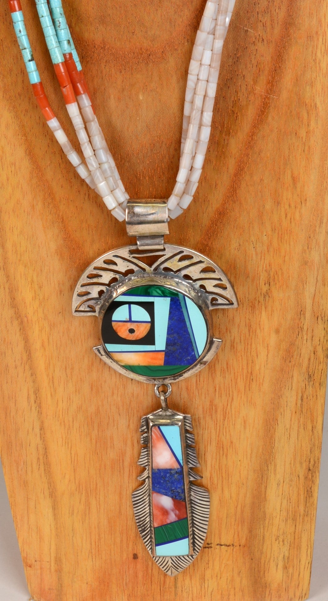 Navajo Indian Jewelry by Alvin Yellowhorse, Large Yei Figure