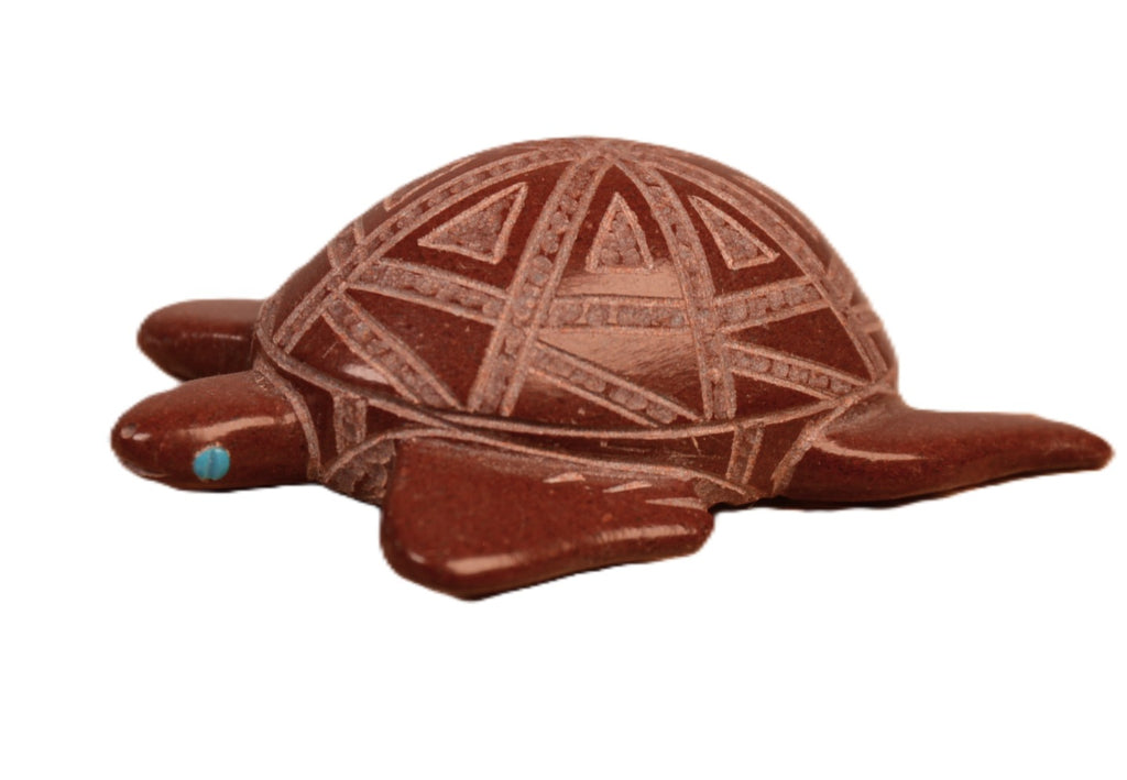 Zuni Pueblo Turtle Fetish By Darren Shebola – Antique American
