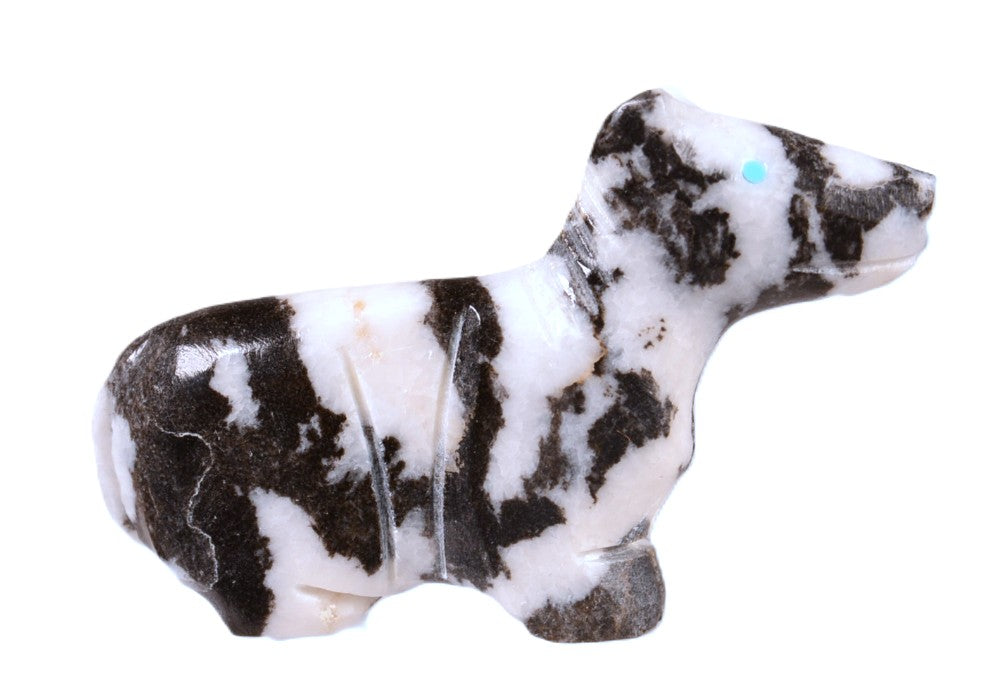 Zuni Pueblo Horse Zebra Rock Fetish By Garrick Acque – Antique