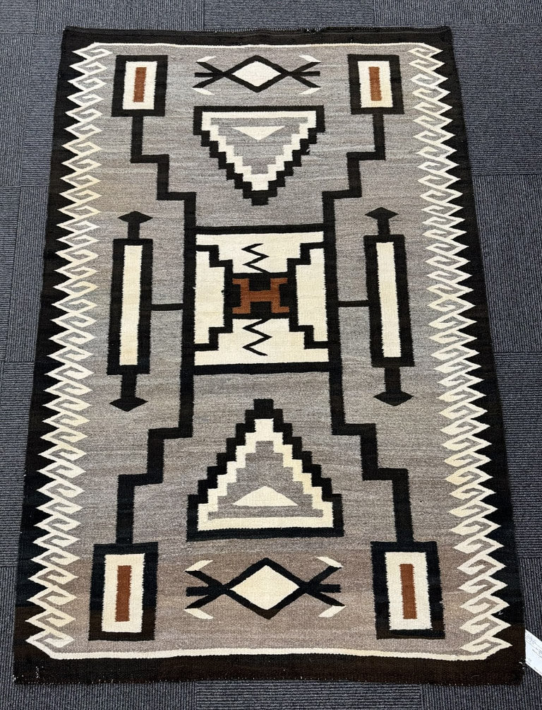 Navajo Crystal Trading Post Storm Pattern Rug by J.B. Moore