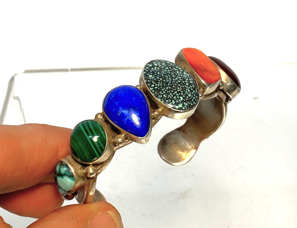 Striking Navajo Bracelet;  by Wilson Begay