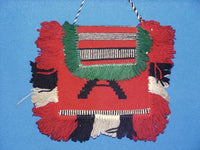 Navajo Germantown Purse with fringe "A" motif
