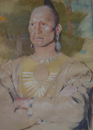 Iroquois Portrait by Richard Farley
