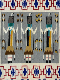 Navajo Yei Rug Teec Nos Pos Triple Border