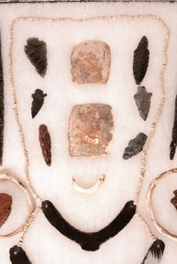 Framed Obsidian, Stone and Shell Artifacts