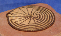 Super Fine Miniature Antique Pima Indian Man-In-The-Maze Basket