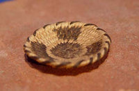 Miniature Pima basket C. 1930-40: Three Cog motif. Fine weave.