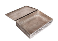 Zuni Pueblo Sterling Silver Inlay Stamped Box
