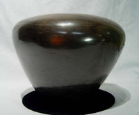 Zuni and Isleta Pueblo Black Pottery By RF of Zuni and DW of Isleta