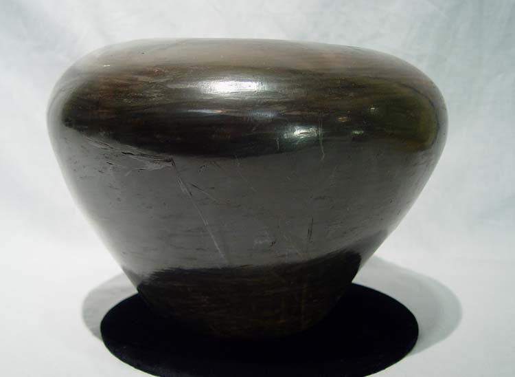 Zuni and Isleta Pueblo Black Pottery By RF of Zuni and DW of Isleta