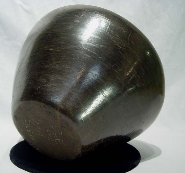 Zuni and Isleta Pueblo Black Pottery By RF of Zuni and DW of Isleta