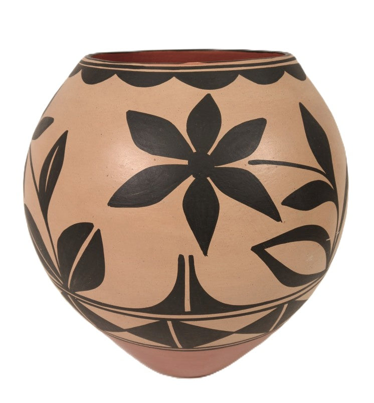 Santo Domingo Pueblo Large Pottery Jar By Vidal Aguilar