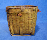Antique Basket with small Red Cloth Ties