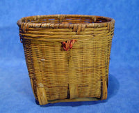 Antique Basket with small Red Cloth Ties