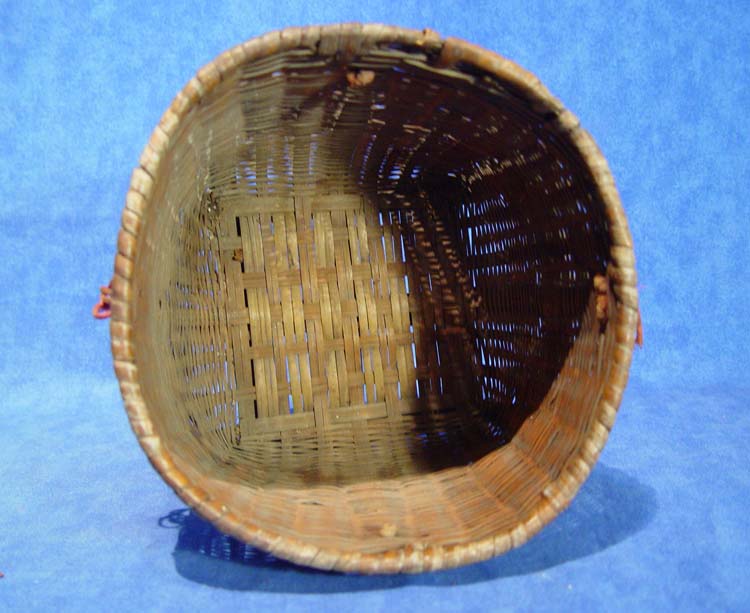 Antique Basket with small Red Cloth Ties