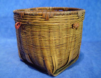 Antique Basket with small Red Cloth Ties