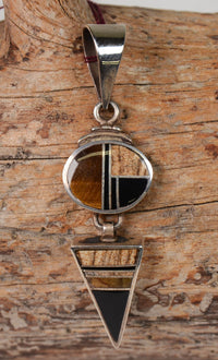 Navajo Inlay Contemporary Pendant