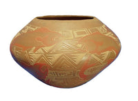Santa Clara Pueblo: Pottery: Jody Folwell, fish images, 1990