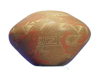 Santa Clara Pueblo: Pottery: Jody Folwell, fish images, 1990