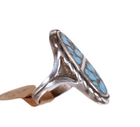 Navajo Sterling Silver and Turquoise Inlay Ring