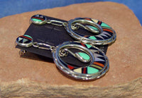 Zuni Set Earrings and Necklace with pendant by Wilfred and Margie Eriacho
