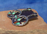 Zuni Set Earrings and Necklace with pendant by Wilfred and Margie Eriacho