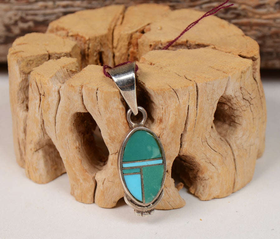 Navajo Sterling Silver and Turquoise pendant
