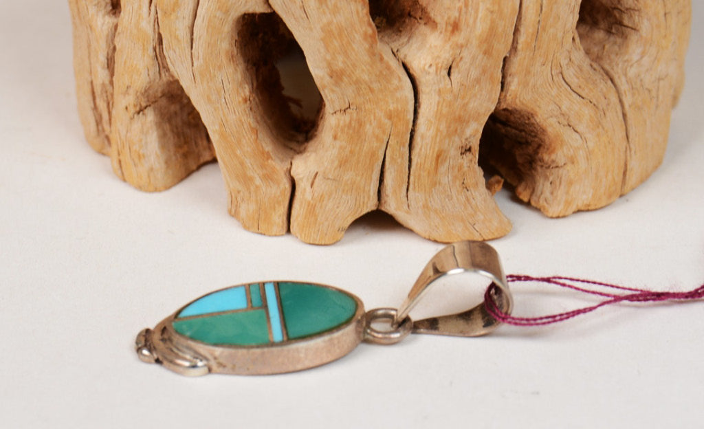 Navajo Sterling Silver and Turquoise pendant
