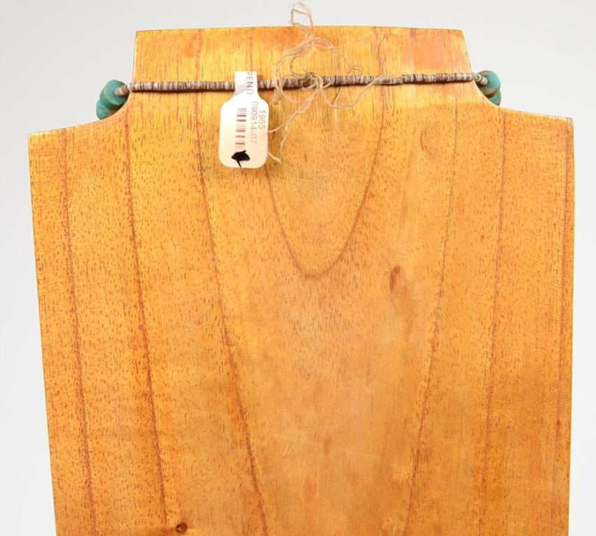 Navajo Pendant on Santo Domingo Necklace