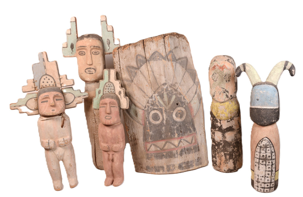 Hopi Pueblo Kiva Type Figurines By Walter Howato 1 of 5 Set
