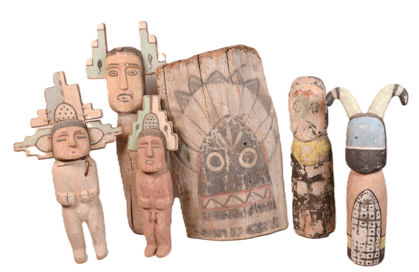 Hopi Pueblo Kiva Type Figurines By Walter Howato 1 of 5 Set