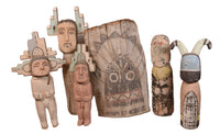 Hopi Pueblo Kiva Type Figurines By Walter Howato 1 of 5 Set