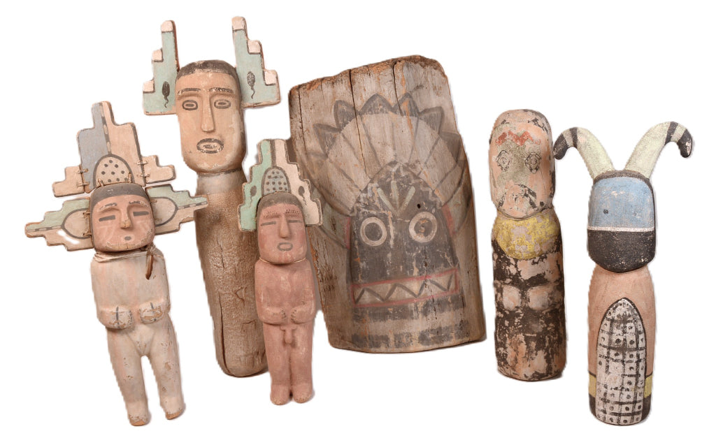 Hopi Pueblo Kiva Type Figurines By Walter Howato 1 of 5 Set