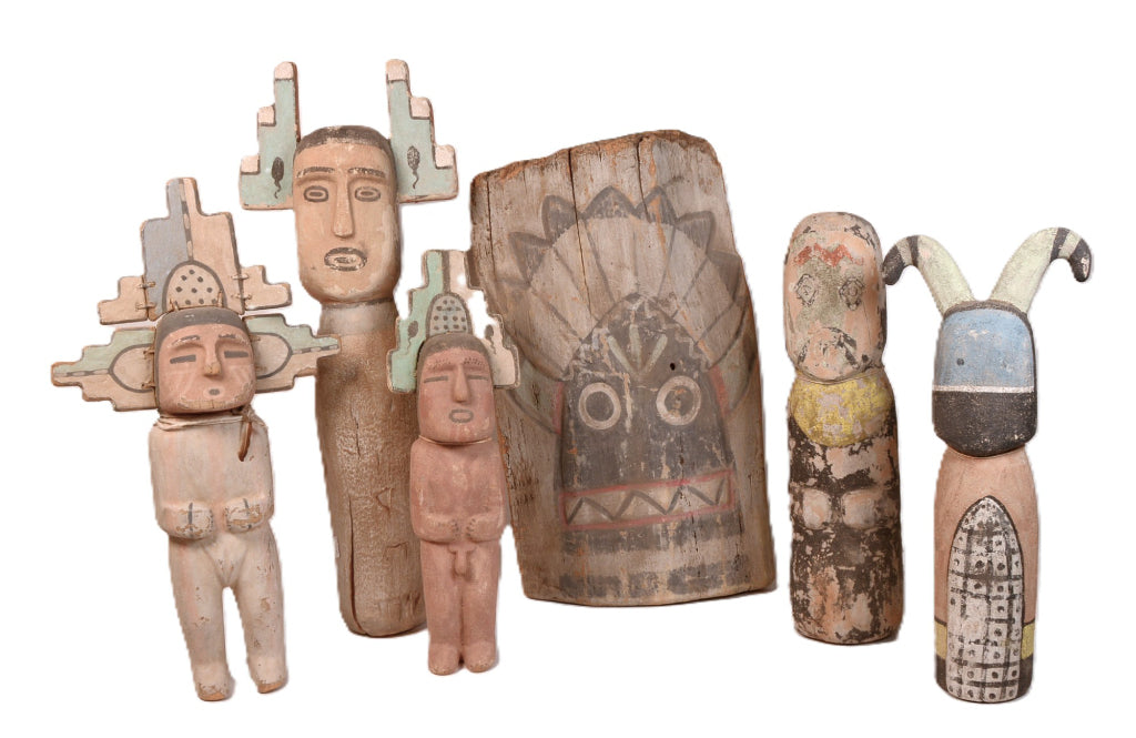 Hopi Pueblo Kiva Type Figurines By Walter Howato 1 of 5 Set
