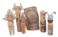 Hopi Pueblo Kiva Type Figurines By Walter Howato 1 of 5 Set