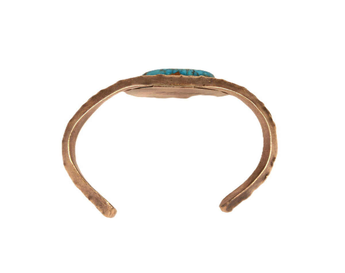 Estate Jewelry Navajo Bracelet Sterling Silver and Turquoise Cuff Bracelet
