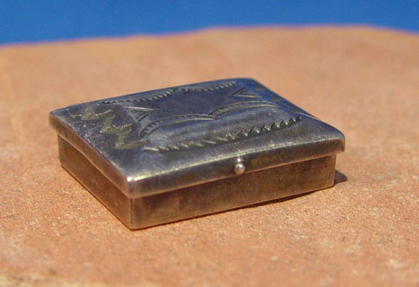 Navajo Sterling Silver Pill Box