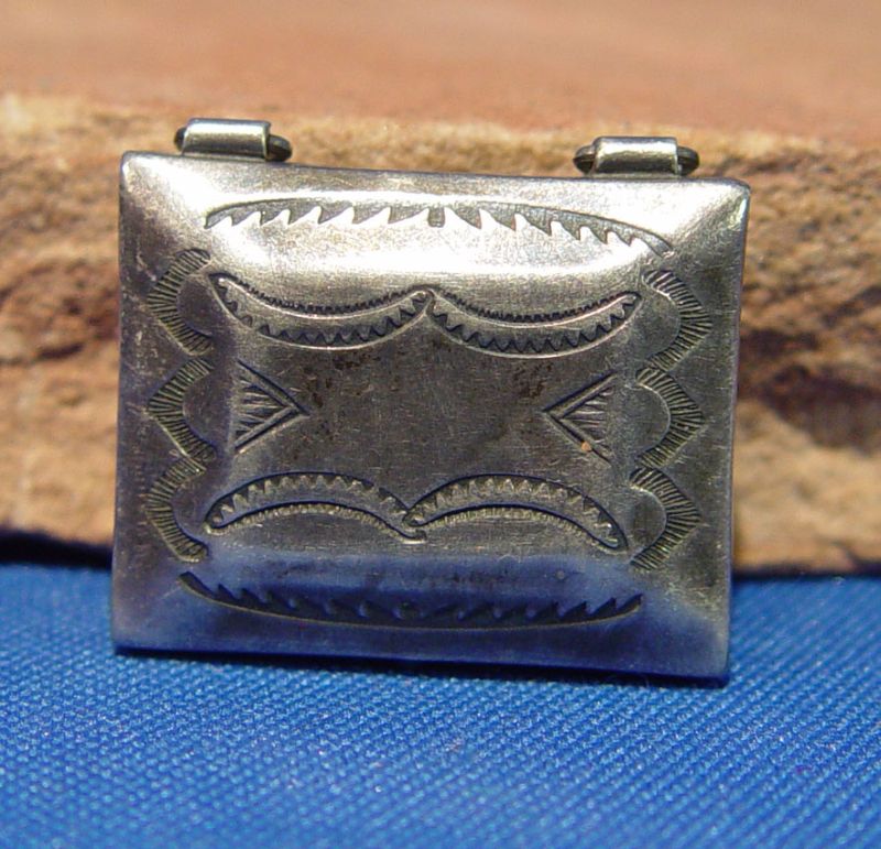 Navajo Sterling Silver Pill Box