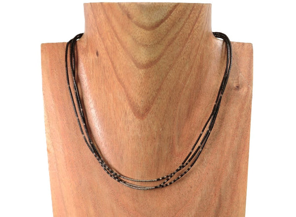 Santo Domingo Pueblo Three Strand Heishi Necklace