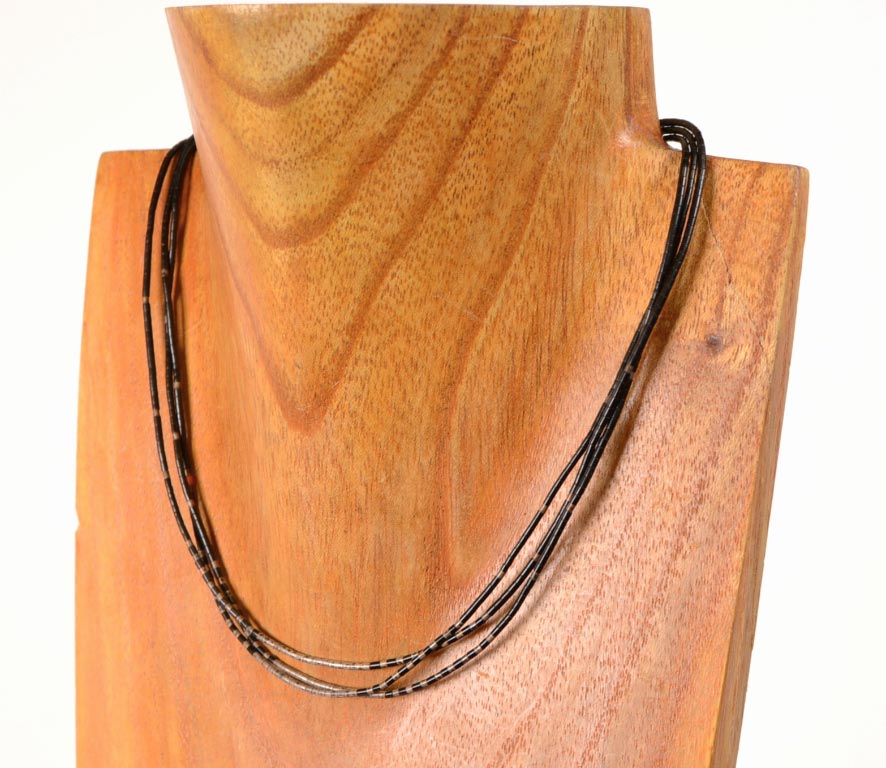 Santo Domingo Pueblo Three Strand Heishi Necklace