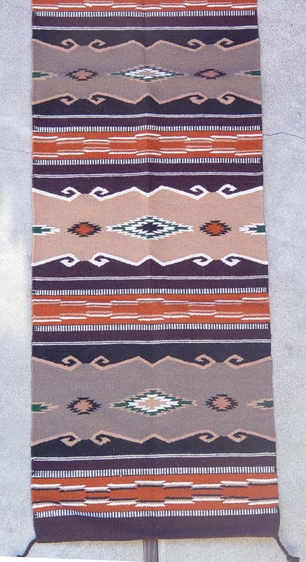 Southwest Area Rug Runner 2 1/2' x 10'