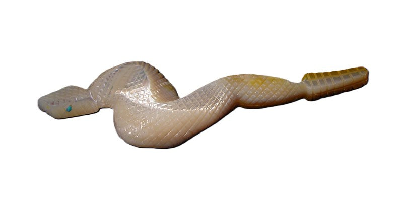 Large Zuni Rattle Snake Fetish by Ken Banteah (d)