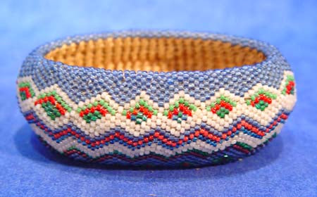 An Early and Fine Paiute Beaded "Boat" Basket