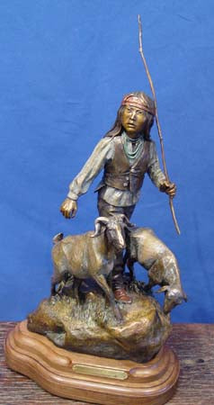 Bronze by Susan Kliewer, "Dawn Boy's Song"