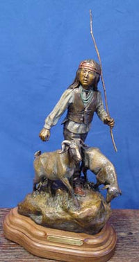 Bronze by Susan Kliewer, "Dawn Boy's Song"