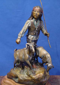 Bronze by Susan Kliewer, "Dawn Boy's Song"
