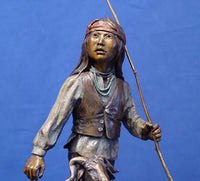 Bronze by Susan Kliewer, "Dawn Boy's Song"