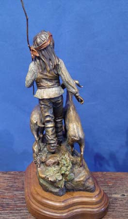 Bronze by Susan Kliewer, "Dawn Boy's Song"