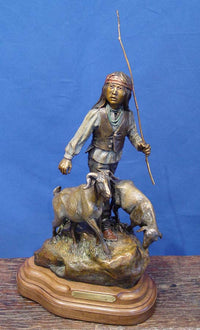 Bronze by Susan Kliewer, "Dawn Boy's Song"