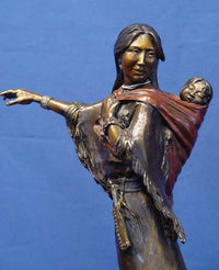 Bronze by Susan Kliewer, "Sacajawea"